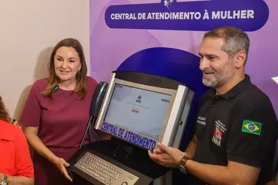 notícia: UsiPaz de Castanhal recebe Totem da Mulher para atender vítimas de violência doméstica