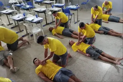 notícia: Seap promove curso de primeiro socorros para custodiados