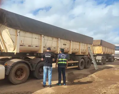 notícia: Sefa apreende 46 toneladas de soja em Cachoeira do Piriá