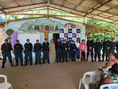 notícia: 30° BPM promove palestra sobre Lei Maria da Penha em comunidade Quilombola de Ananindeua