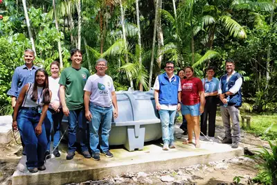 notícia: Projeto sustentável para captação de água da chuva no Combu é premiado e reforça parceria entre Semas e setor privado
