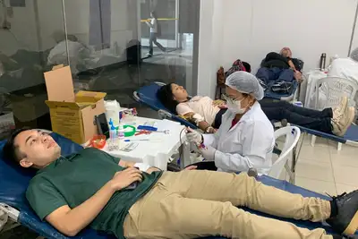 notícia: Hemopa e IFPA mobilizam alunos e comunidade em campanha de doação de sangue no bairro do Marco