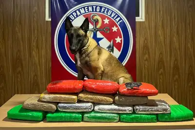 notícia: Mais de 16 kg de drogas são apreendidos em fiscalização da Base Candiru em Óbidos