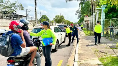 notícia: Detran realiza ação educativa em Belém e reforça cuidados no trânsito