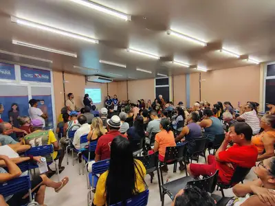 notícia: Eleição define comissão de moradores da Terra Firme para acompanhamento das obras de saneamento