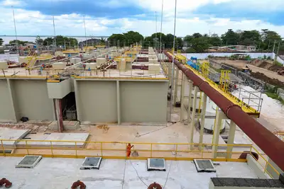 notícia: Obras na maior Estação de Tratamento de Esgoto do Pará entram em reta final