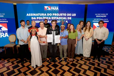 notícia: Projeto de Lei que institui a Política Estadual de Educação Escolar Indígena é assinado pelo Governo do Pará
