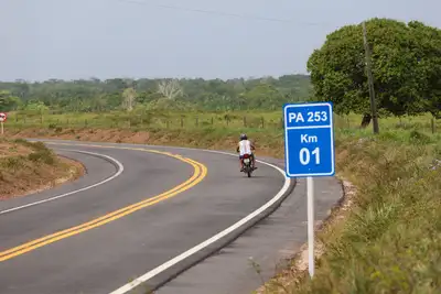notícia: Rodovia PA-253 transforma mobilidade e fortalece desenvolvimento em São Domingos do Capim