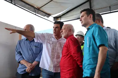 notícia: Helder e Lula acompanham avanços do maior programa de macrodrenagem da história de Belém