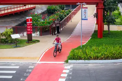 notícia: Parque Linear da Nova Doca completa um ano consolidado como espaço de lazer e esporte em Belém