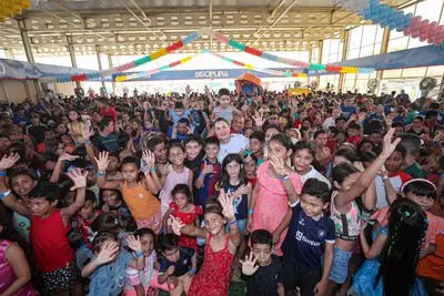 notícia: Usina da Paz Terra Firme promove brincadeiras e apresentações culturais