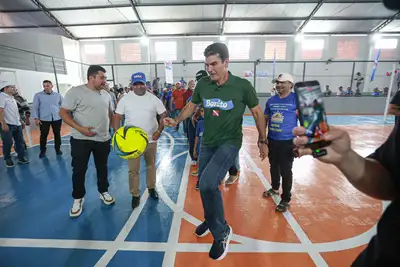 notícia: Entregue pelo Estado, Ginásio Marcus Vinícius garante mais esporte, cultura e lazer em Bonito