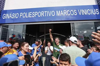 notícia: Entregue pelo Estado, Ginásio Marcus Vinícius garante mais esporte, cultura e lazer em Bonito