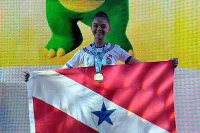 notícia: Ginástica rítmica do Pará brilha nos Jogos Escolares Brasileiros 2025 