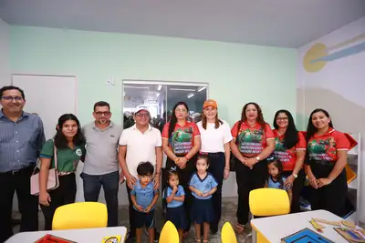 notícia: Construção de creche em Magalhães Barata já está em fase de conclusão