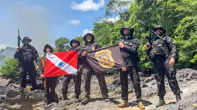notícia: Polícia Civil realiza operação de combate ao garimpo ilegal em Almeirim, Baixo Amazonas