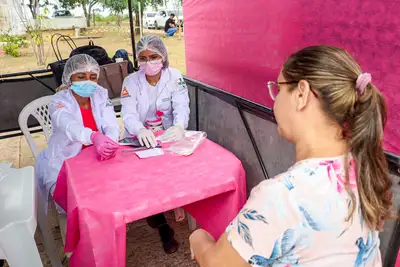 notícia: Hospital Regional de Tucuruí encerra campanha Outubro Rosa com Dia D voltado à saúde da mulher