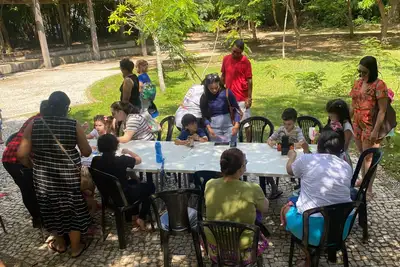 notícia: Ecoarte promove oficina de Vitrais Naturais, neste domingo (9), no Mangal das Garças 