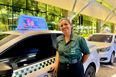 notícia: Táxis de Belém ganham nova identidade visual para a COP30