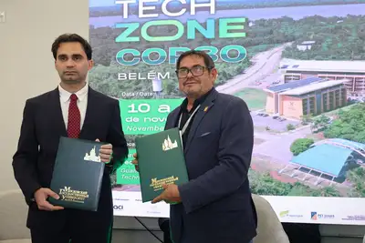 notícia: PCT Guamá firma acordo com o IDEAS, instituição que reúne países do BRICS