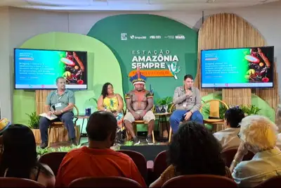 notícia: Sedap discute a implementação de políticas públicas baseadas na natureza, no “Estação Amazônia Sempre”