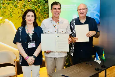 notícia: Pará e BID firmam primeira garantia multilateral para restauração florestal no Brasil, durante a COP30