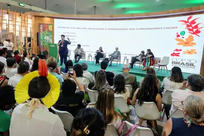 notícia: Pará destaca ações de saúde voltadas aos povos tradicionais durante painel do AdaptaSUS na COP30