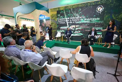 notícia: Na COP30, BRT Metropolitano ganha destaque em debate sobre transporte sustentável