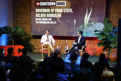 notícia: Governador Helder Barbalho apresenta visão do Pará para a Bioeconomia Global no TEDx Amazônia, em Belém
