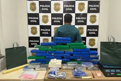 notícia: Polícia Civil apreende 40kg de drogas em Parauapebas e prende homem em flagrante
