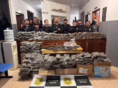 notícia: Cerca 263 quilos de maconha são apreendidos pela Polícia Civil em Ulianópolis, no Pará