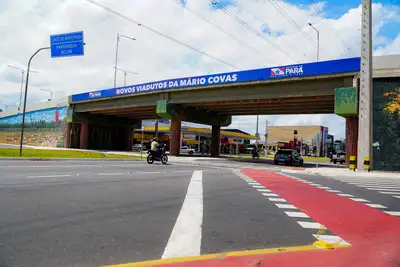 notícia: Novo viaduto da Mário Covas com Independência reduz engarrafamentos na Região Metropolitana