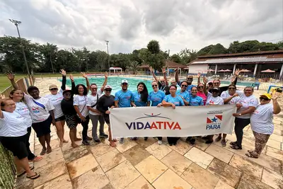 notícia: Programa Vida Ativa abre Jogos com energia e participação de idosos em modalidades aquáticas