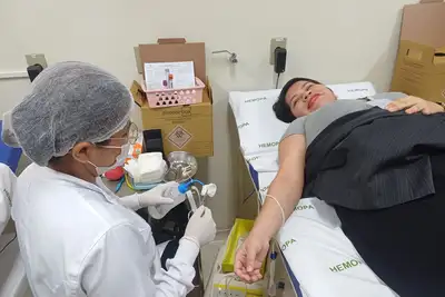 notícia: HRBA realiza campanha e amplia adesão à doação de sangue em Santarém