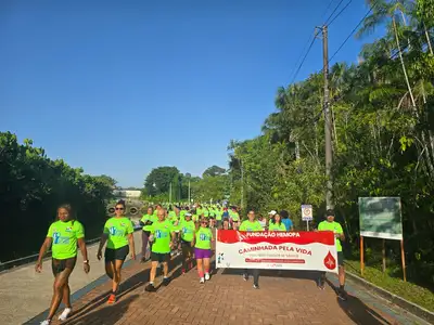 notícia: Hemopa promove caminhada no Parque do Utinga para celebra Mês do Doador de Sangue