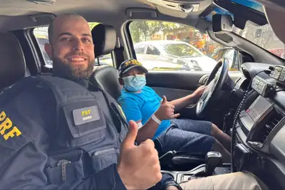 notícia: PRF mobiliza apoio a crianças em tratamento no Hospital Oncológico infantil