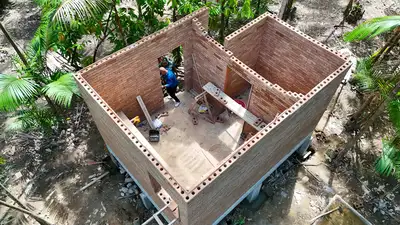 galeria: Construção de casas de tijolos no Combu