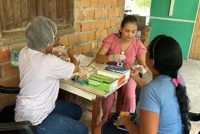 notícia: Hospital da Mulher do Pará leva saúde e cidadania à comunidade ribeirinha da ilha João Pilatos