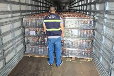 notícia: Sefa apreende bebidas alcoólicas e energéticos no sudeste do Estado