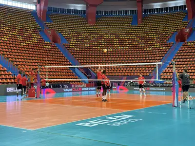 notícia: Mangueirinho recebe treinos oficiais das equipes do Mundial de Clubes de Vôlei Masculino