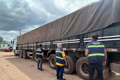 notícia: Sefa apreende 32 toneladas de feijão em Cachoeira do Piriá