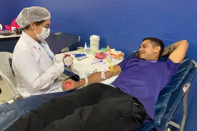 notícia: Campanha do Hemopa no Siepa reforça doação de sangue no período natalino