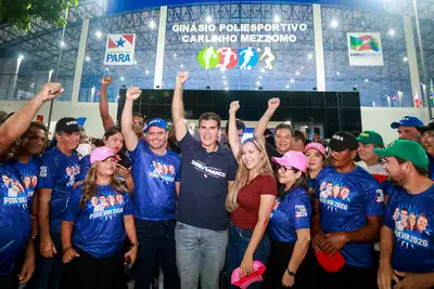 notícia: Governo do Pará entrega ginásio poliesportivo em Breu Branco e autoriza novas obras para o município