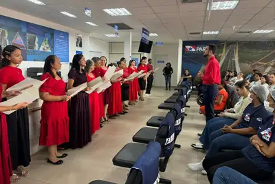 notícia:  Coral de Natal leva acolhimento e esperança à Policlínica Carajás no sudeste do Pará