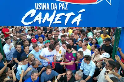galeria: Entrega Usina da Paz Cametá DESENLACE DA FITA E DESCERRAMENTO DA PLACA