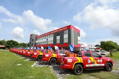 notícia: Governo do Pará entrega viaturas e armamentos para reforçar atuação do Corpo de Bombeiros