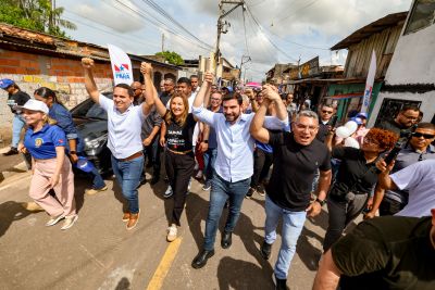 notícia: Governo do Estado entrega pavimentação asfáltica para moradores do Tapanã em Belém