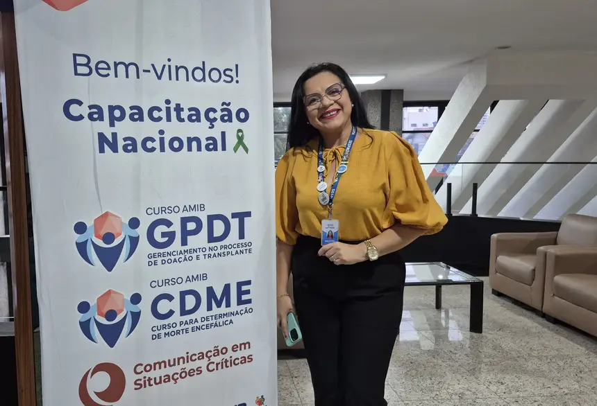 Perla Corrêa, gerente administrativa da Central Estadual de Transplantes