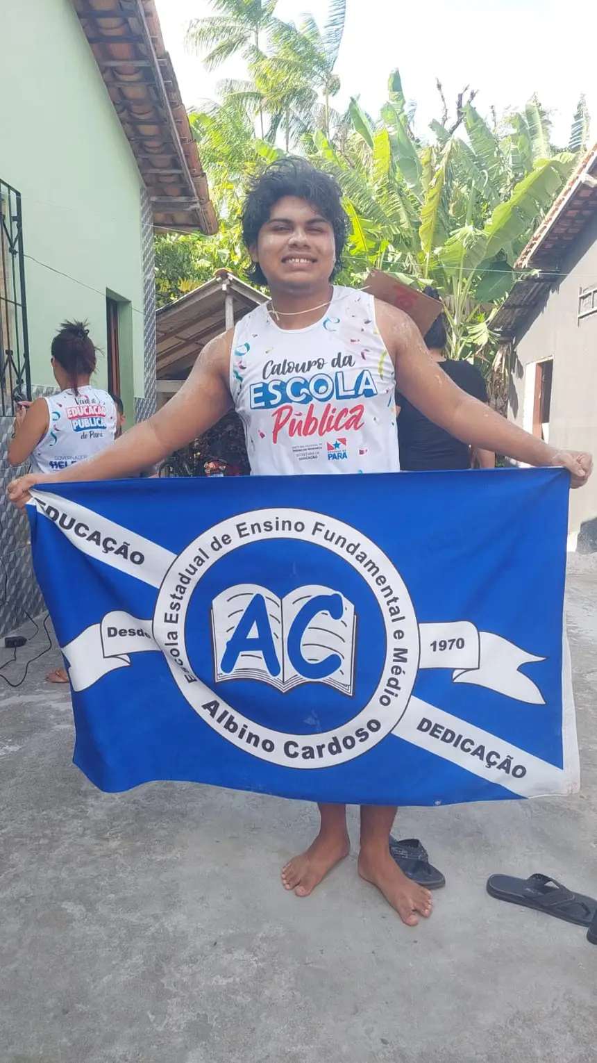 Paulo Cristian Martins Lacerda, aprovado em Ciências Biológica (UFPA) - Escola Albino Cardoso, Caratateua, Bragança