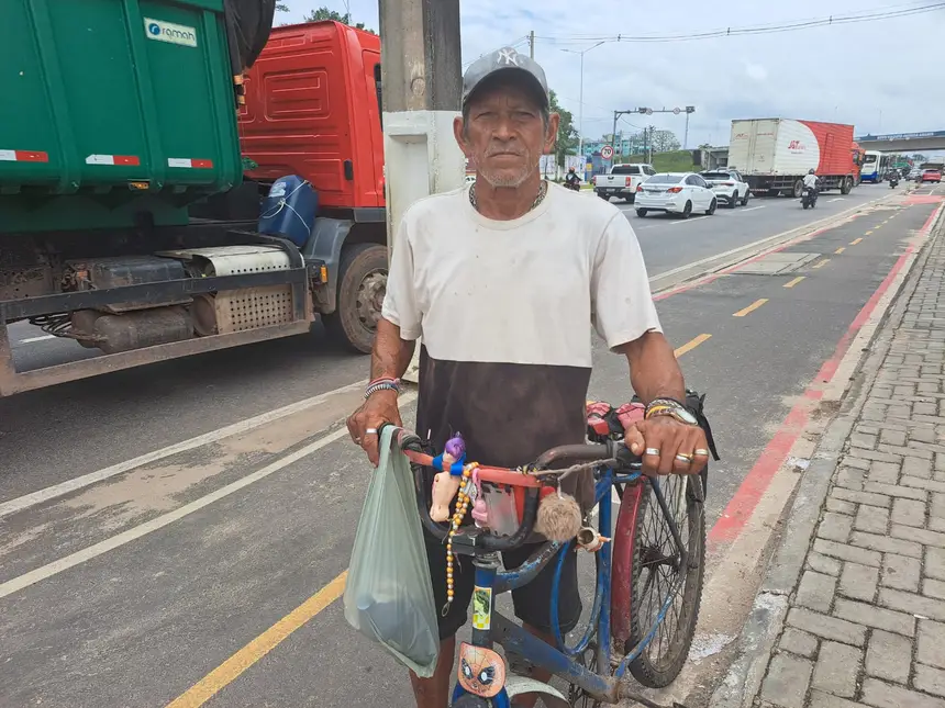 Francisco Ribeiro afirma que antes da ciclovia tinha medo de trafegar pela BR-316